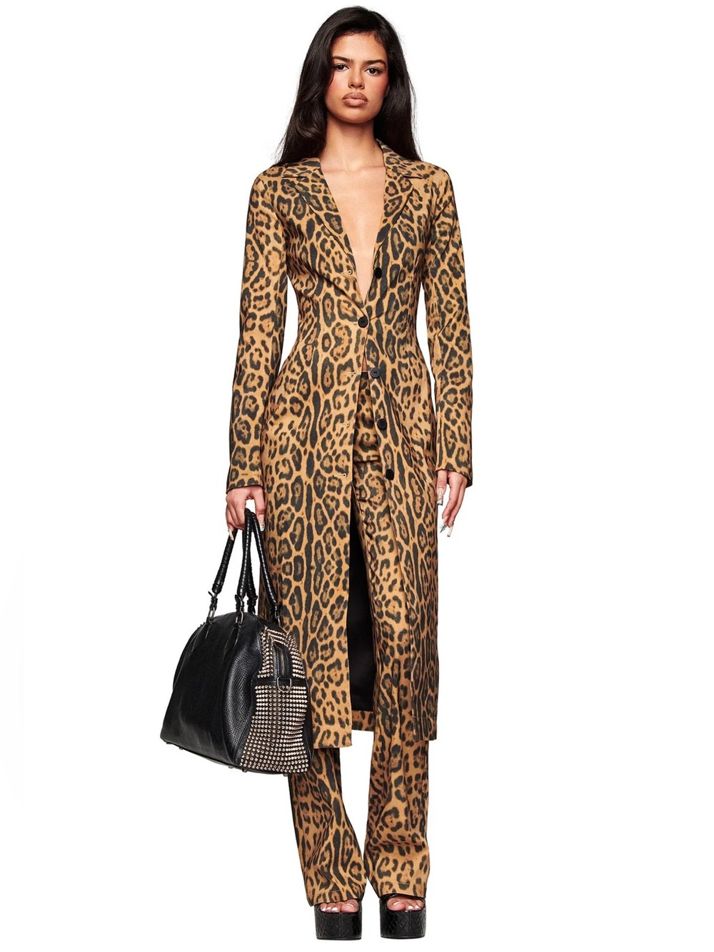 I.AM.GIA Uma coat in leopard panthera print